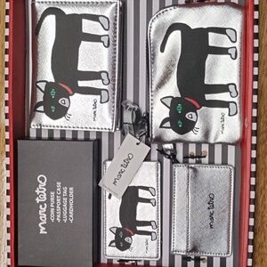 Cat coin purse, passport case, luggage tag, cardholder